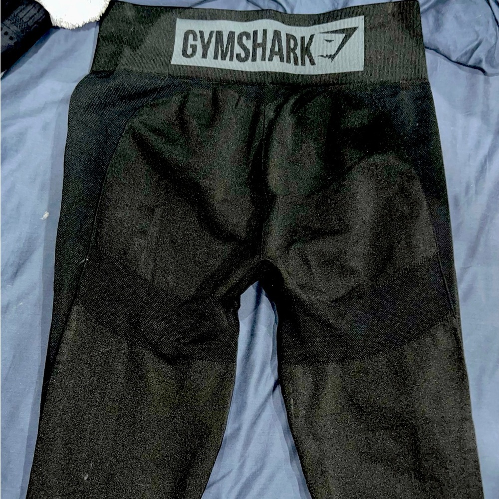 Gymshark High-Waisted Flex Leggings Black/Charcoal Size L